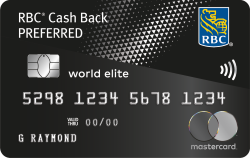 RBC Cash Back Preferred World Elite Mastercard