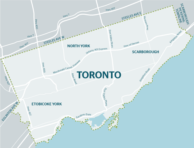 Toronto land transfer tax map